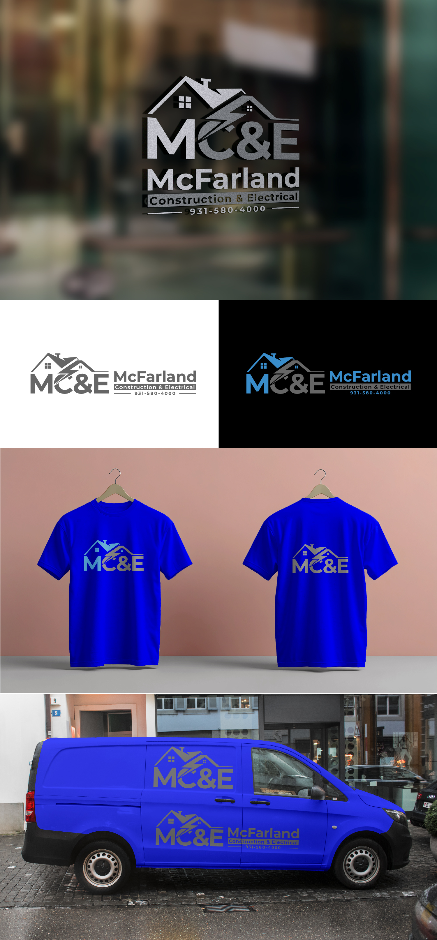 Logo Design by S.H Designs for McFarland Construction & Electrical | Design: #35712725