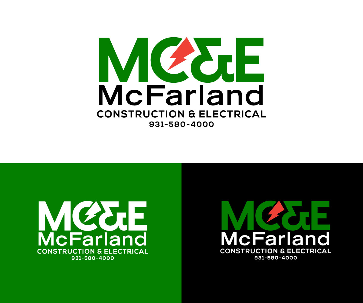 Logo Design by Kavth for McFarland Construction & Electrical | Design #35708577