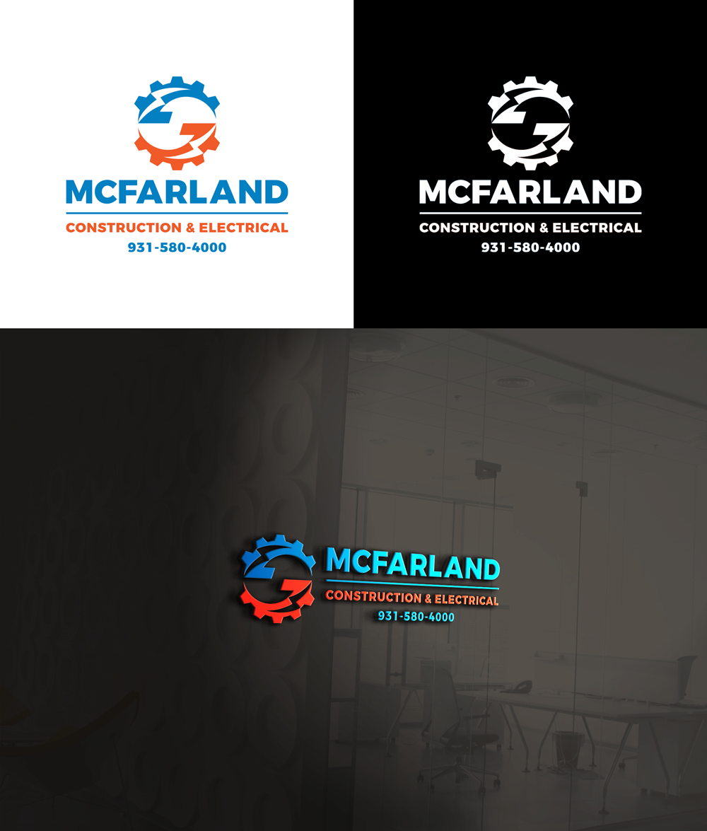 Logo Design by RA-bica for McFarland Construction & Electrical | Design #35699706