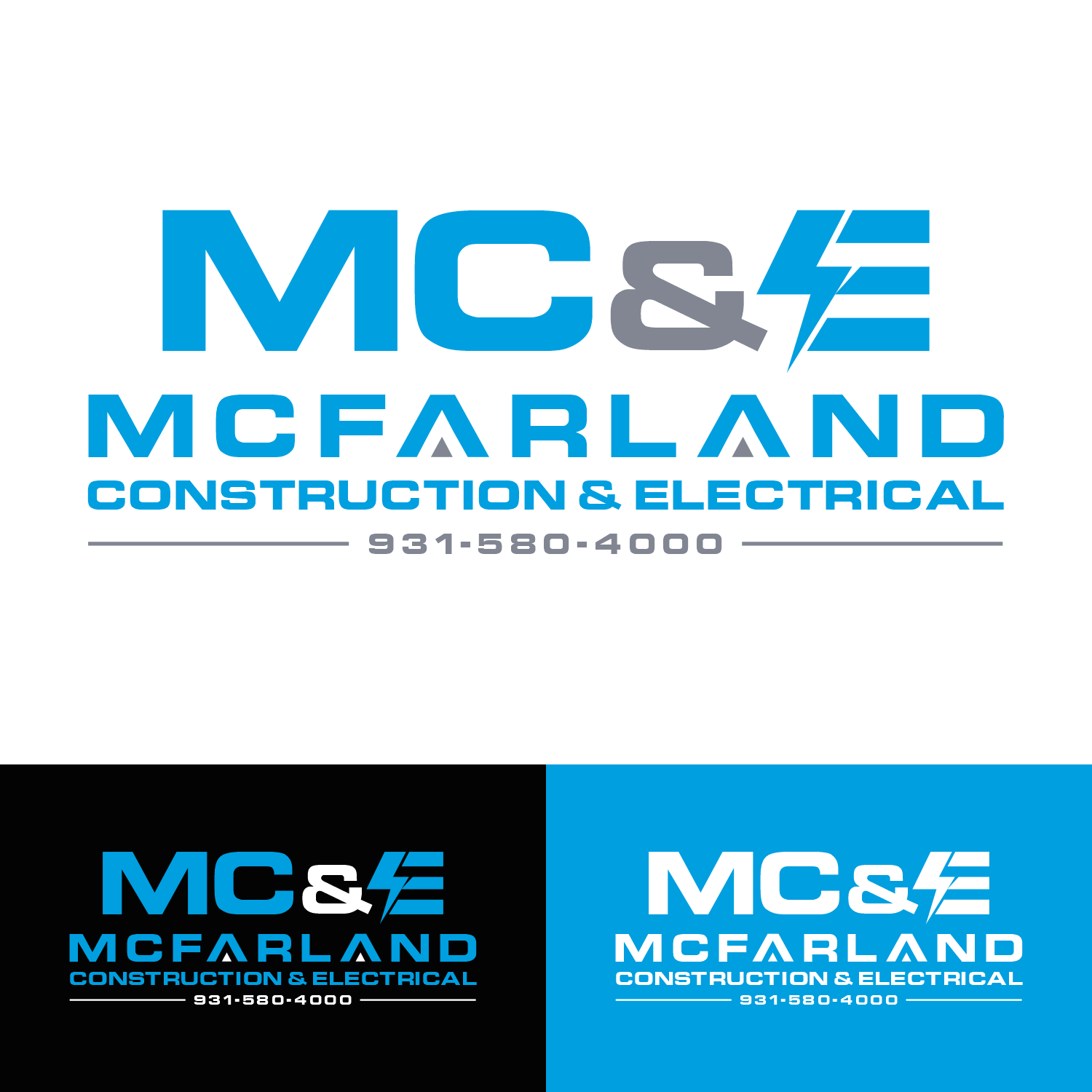 Logo Design by Dalang Design for McFarland Construction & Electrical | Design #35697385