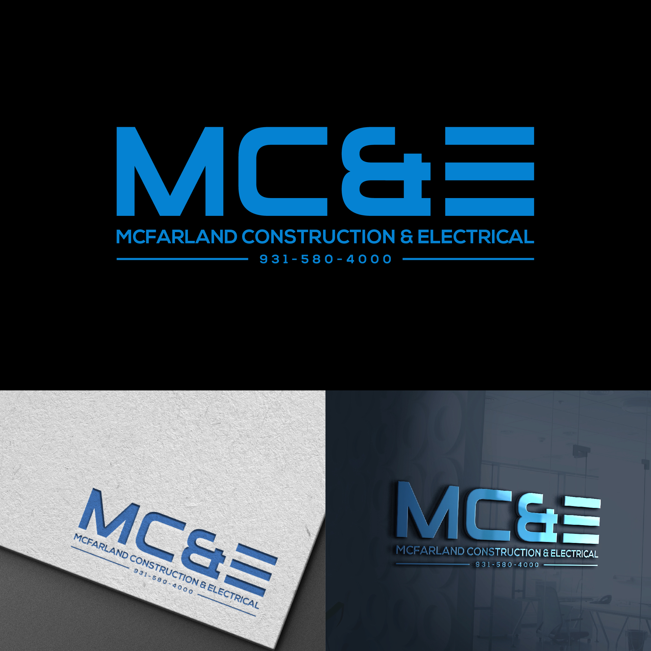 Logo Design by designer profile for McFarland Construction & Electrical | Design #35701140