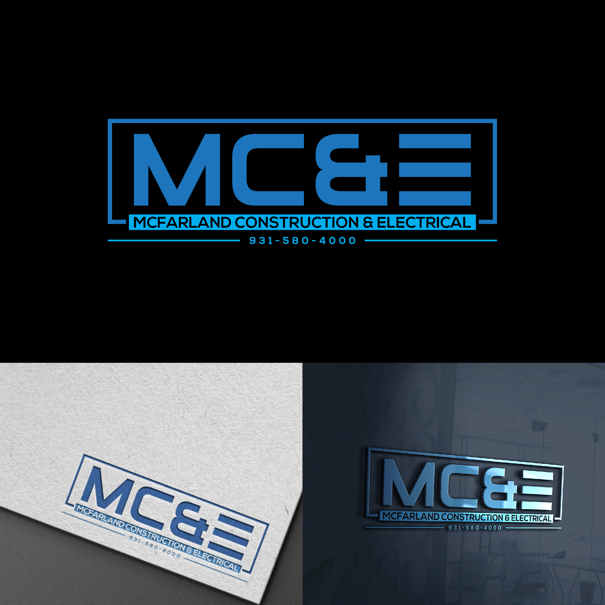 Logo Design by designer profile for McFarland Construction & Electrical | Design #35701143