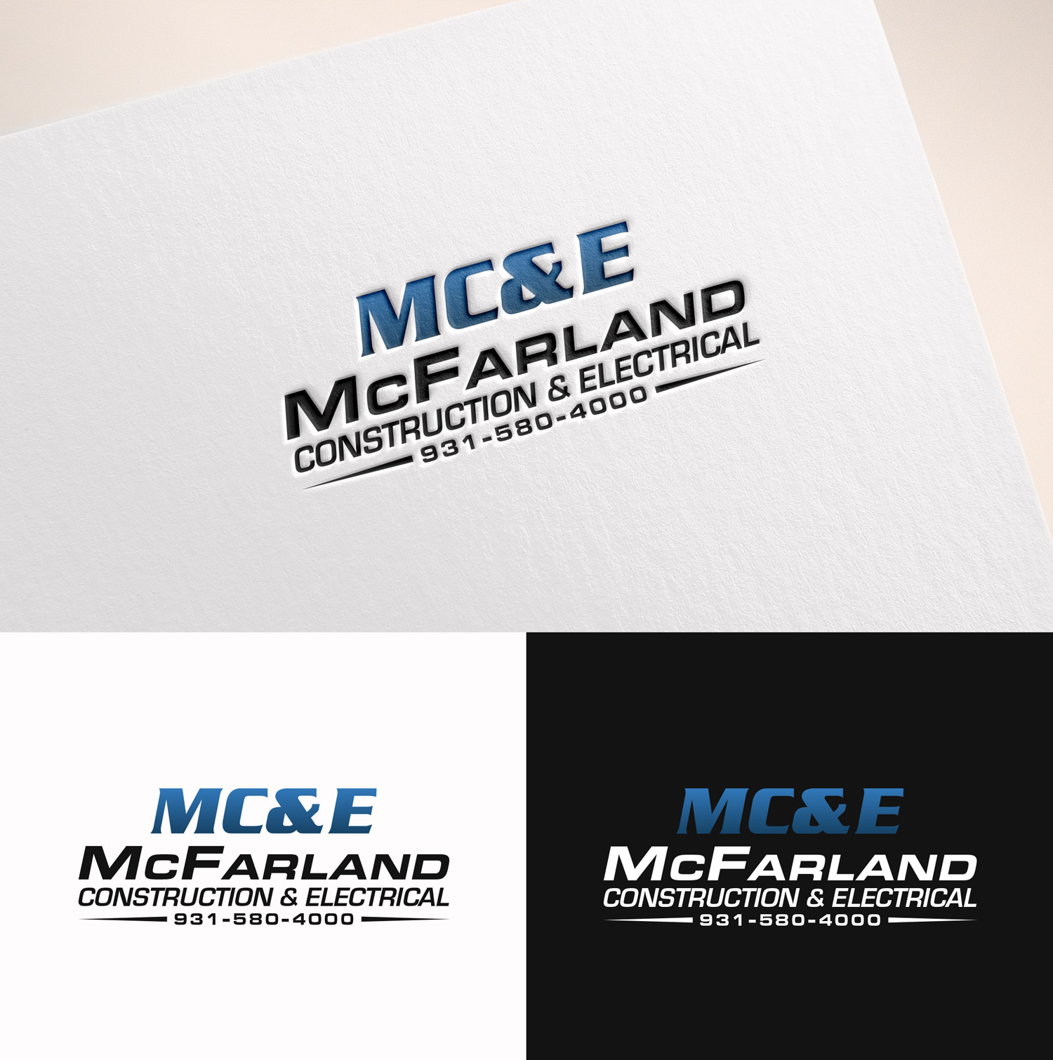Logo Design by M Art & Design for McFarland Construction & Electrical | Design #35699230