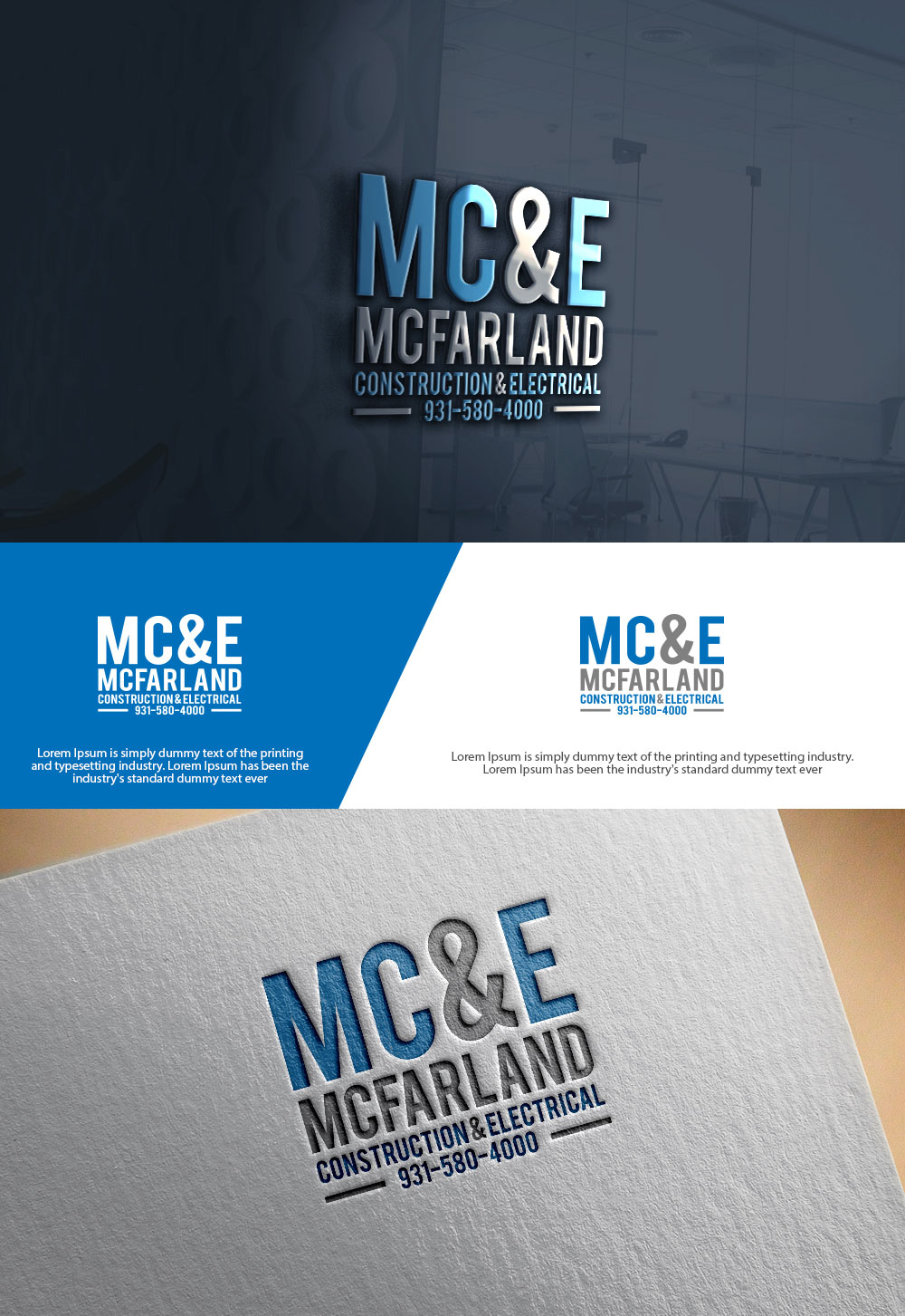Logo Design by sulemani  creation for McFarland Construction & Electrical | Design #35699900