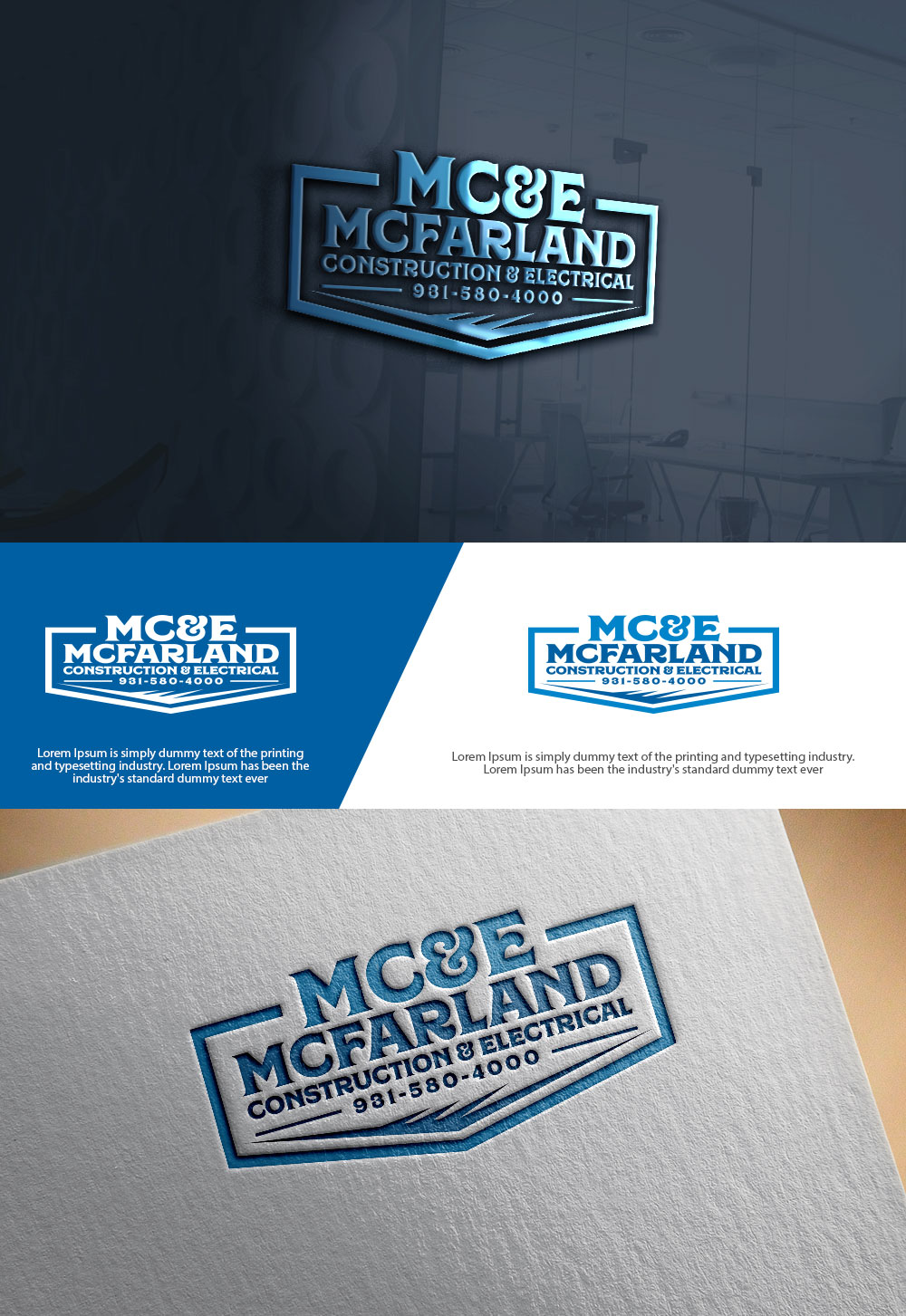 Logo Design by sulemani  creation for McFarland Construction & Electrical | Design #35700748