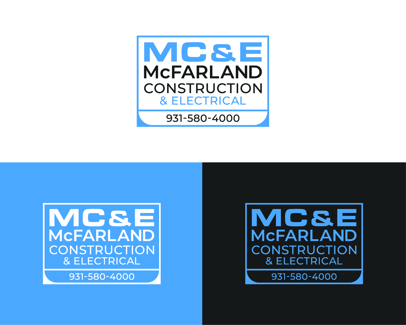 Logo Design by BANI GD for McFarland Construction & Electrical | Design #35697667
