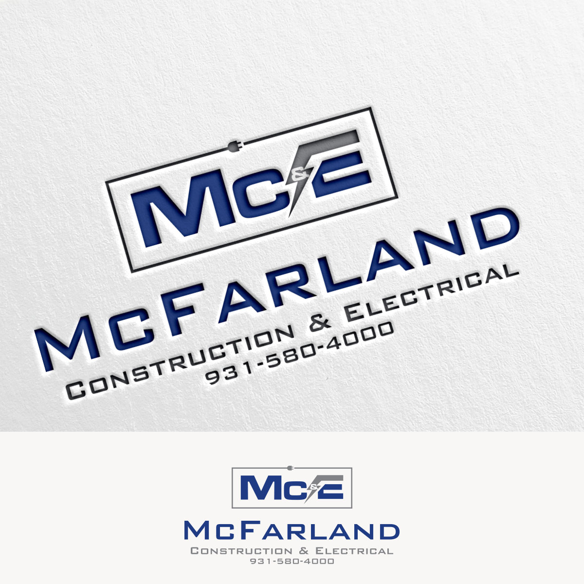 Logo Design by Mahera23 for McFarland Construction & Electrical | Design #35697900