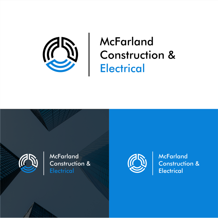 Logo Design by monogr4ph for McFarland Construction & Electrical | Design #35697787