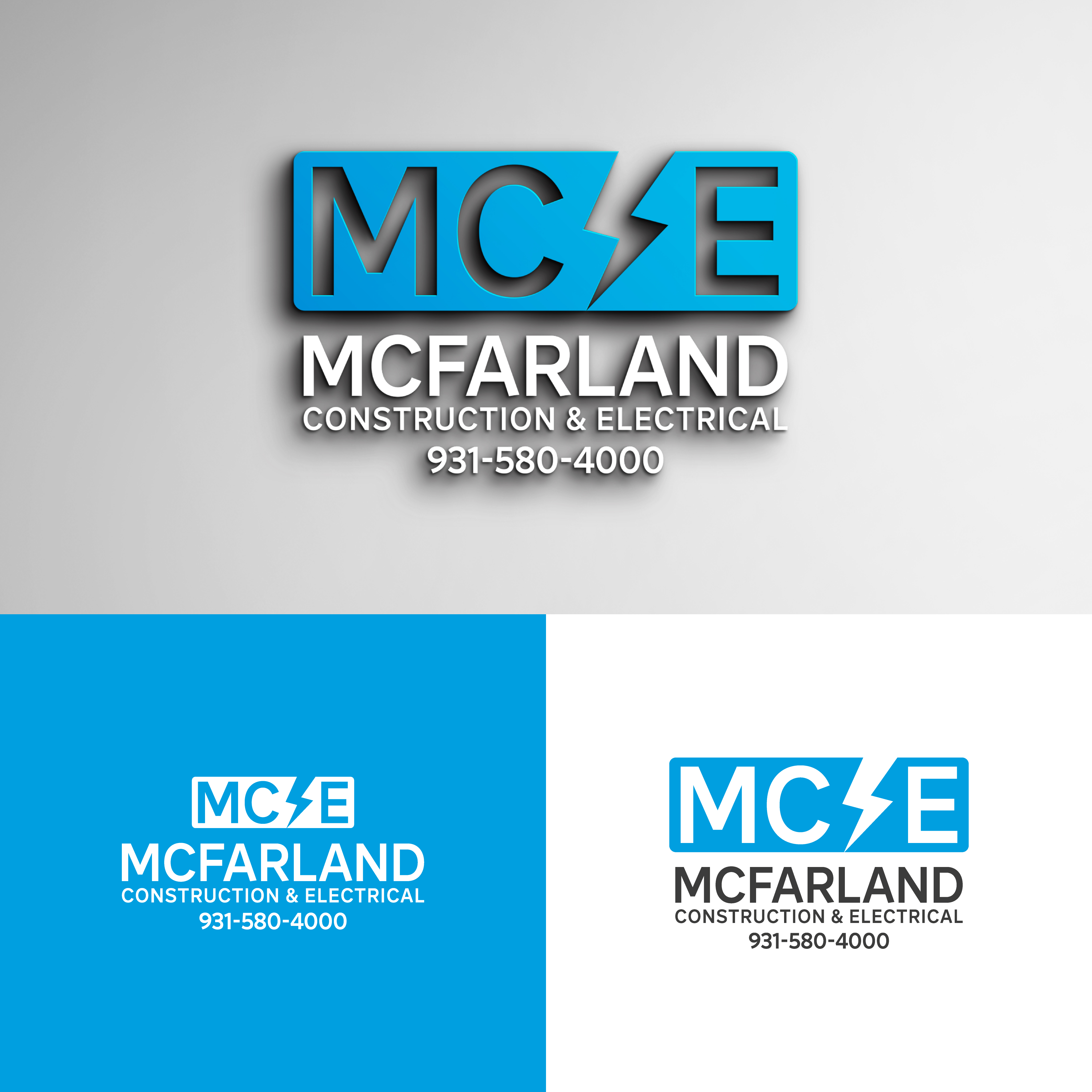 Logo Design by AG Artworks for McFarland Construction & Electrical | Design #35698539