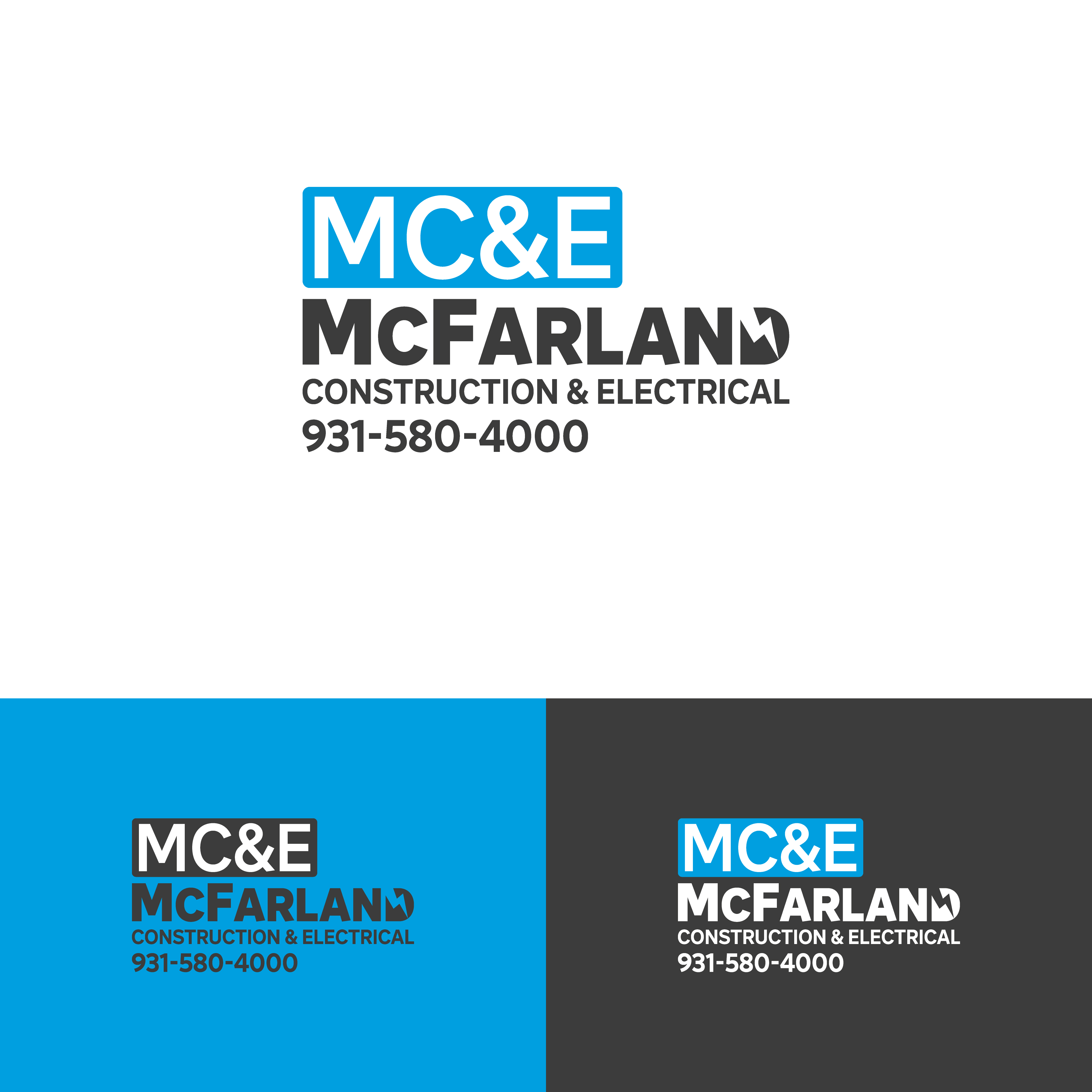 Logo Design by AG Artworks for McFarland Construction & Electrical | Design #35698540