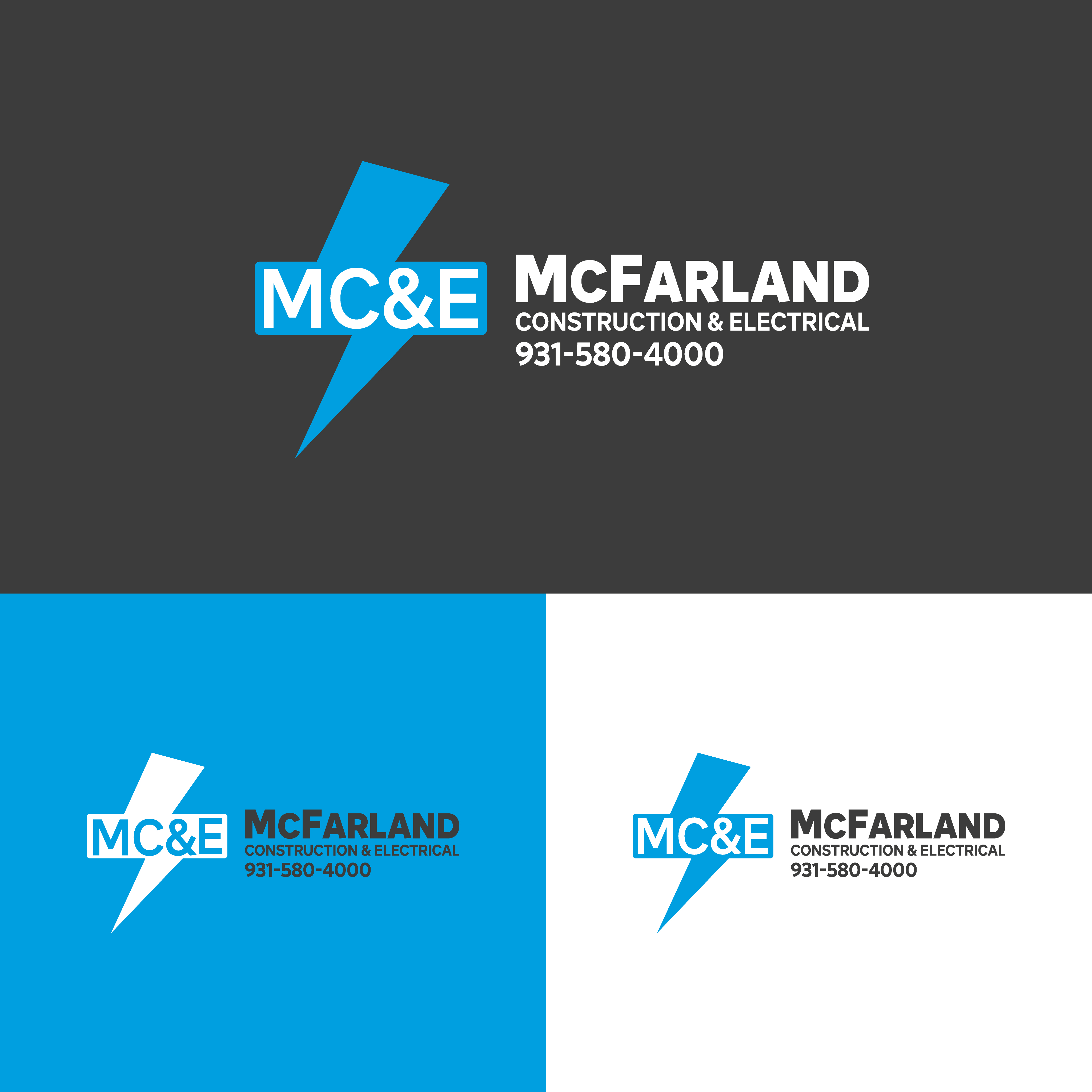 Logo Design by AG Artworks for McFarland Construction & Electrical | Design #35698541