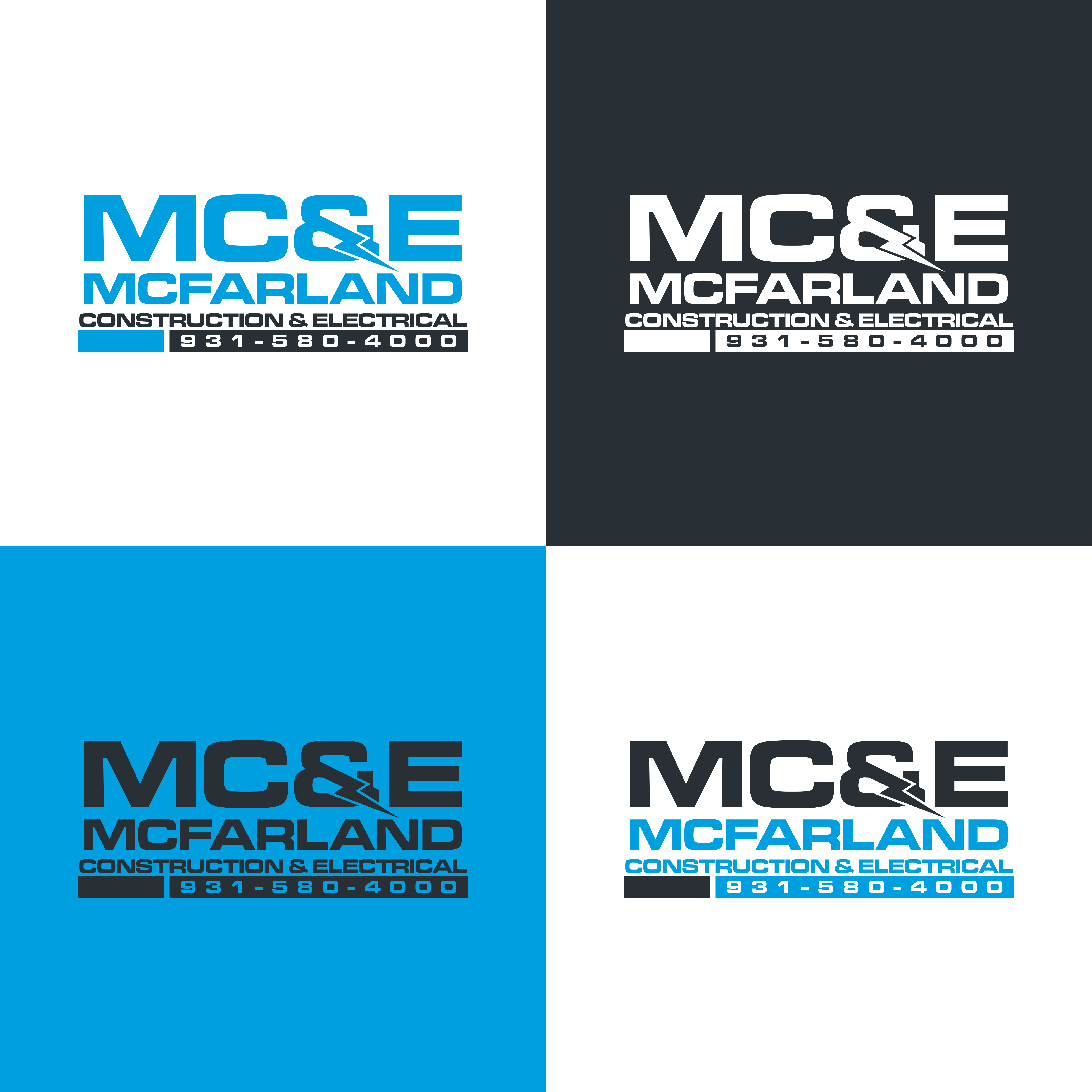 Logo Design by Astro D for McFarland Construction & Electrical | Design #35699181
