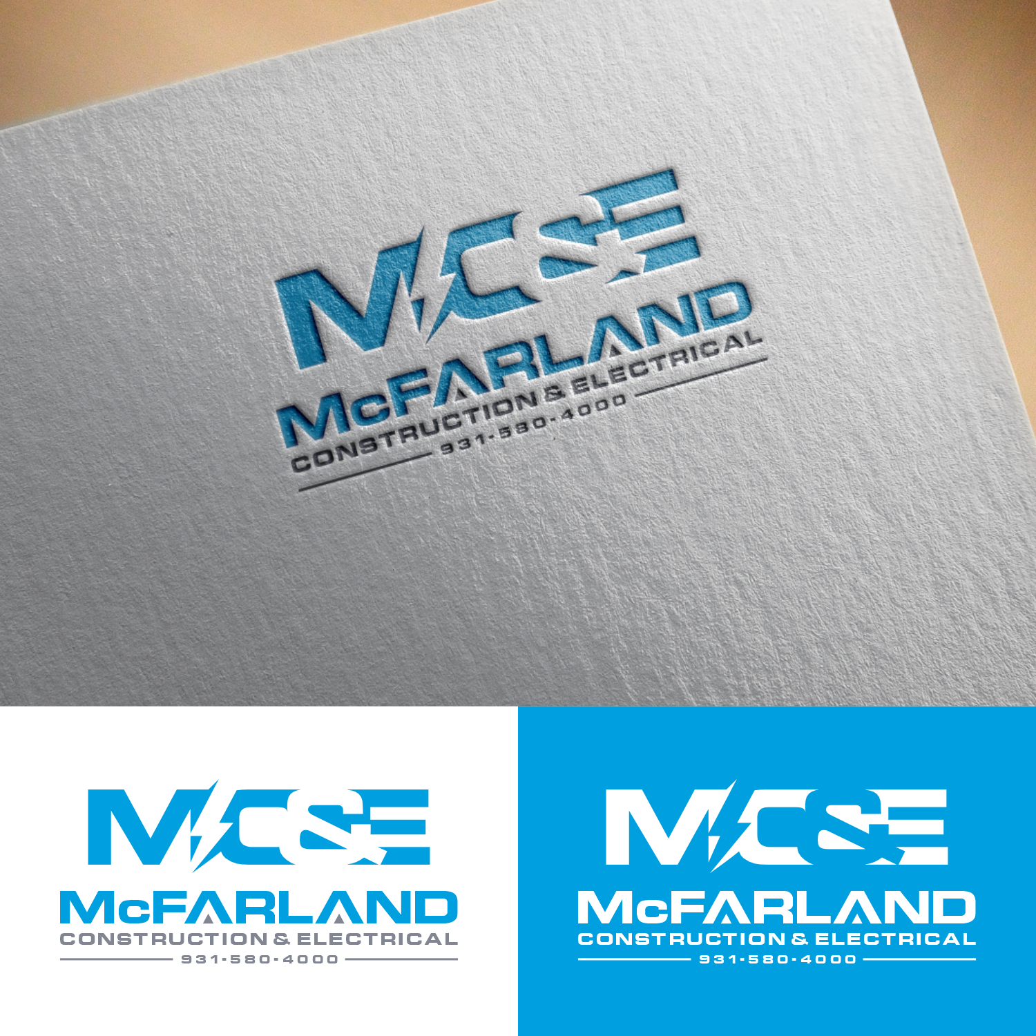 Logo Design by NeoCreative for McFarland Construction & Electrical | Design #35697668