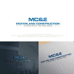 Logo Design by ModernGrid for McFarland Construction & Electrical | Design: #35702349