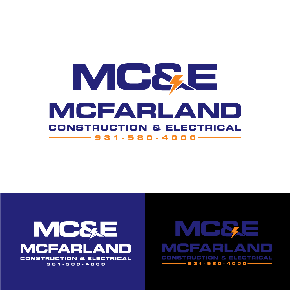Logo Design by H4R5Z for McFarland Construction & Electrical | Design #35698237