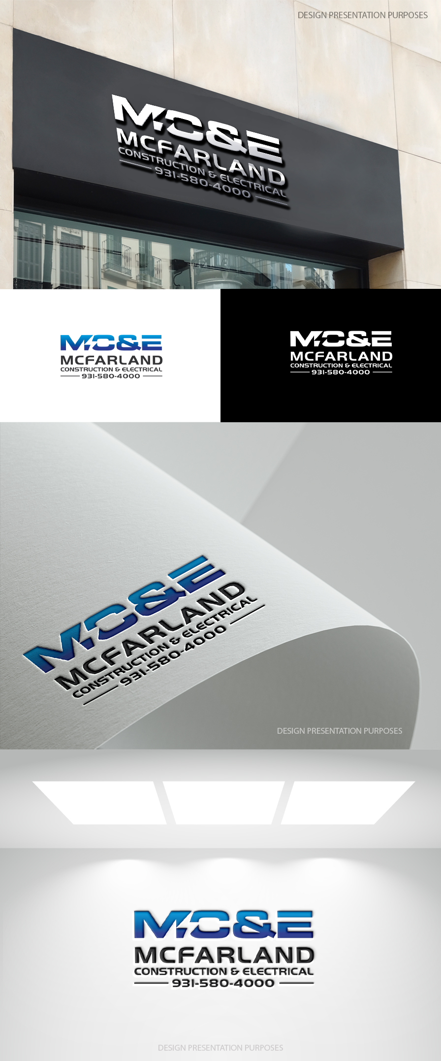 Diseño de Logo por zebronicgraphic para McFarland Construction & Electrical | Diseño #35697232