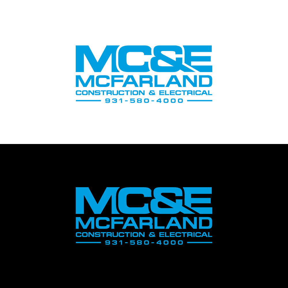 Logo Design by Znuj Esilas for McFarland Construction & Electrical | Design #35698961