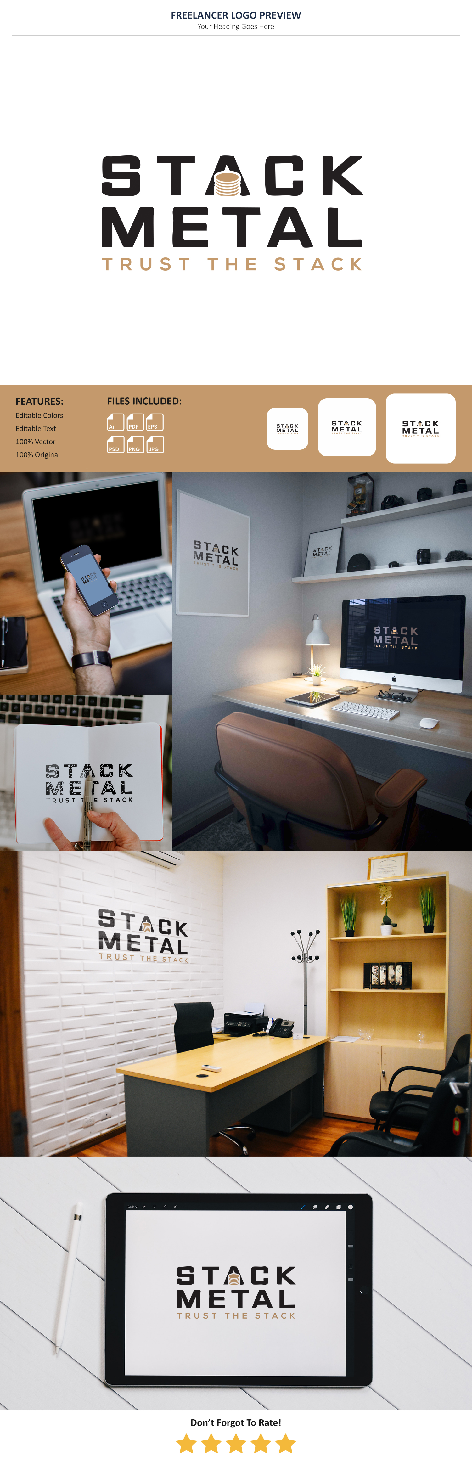 Logo-Design von VectorForge für Stack Metal | Design #35718957