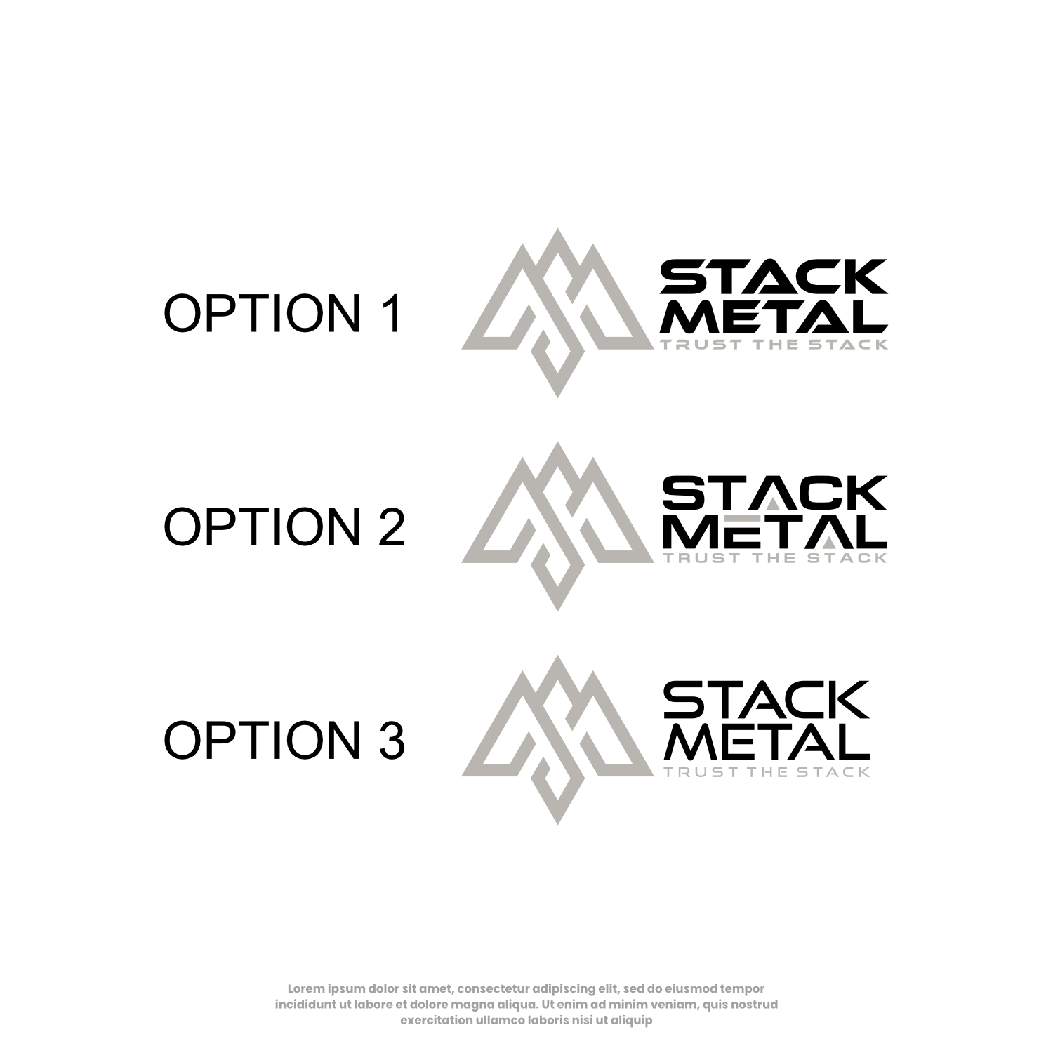 Logo Design by Kenshin777 for Stack Metal | Design #35778154