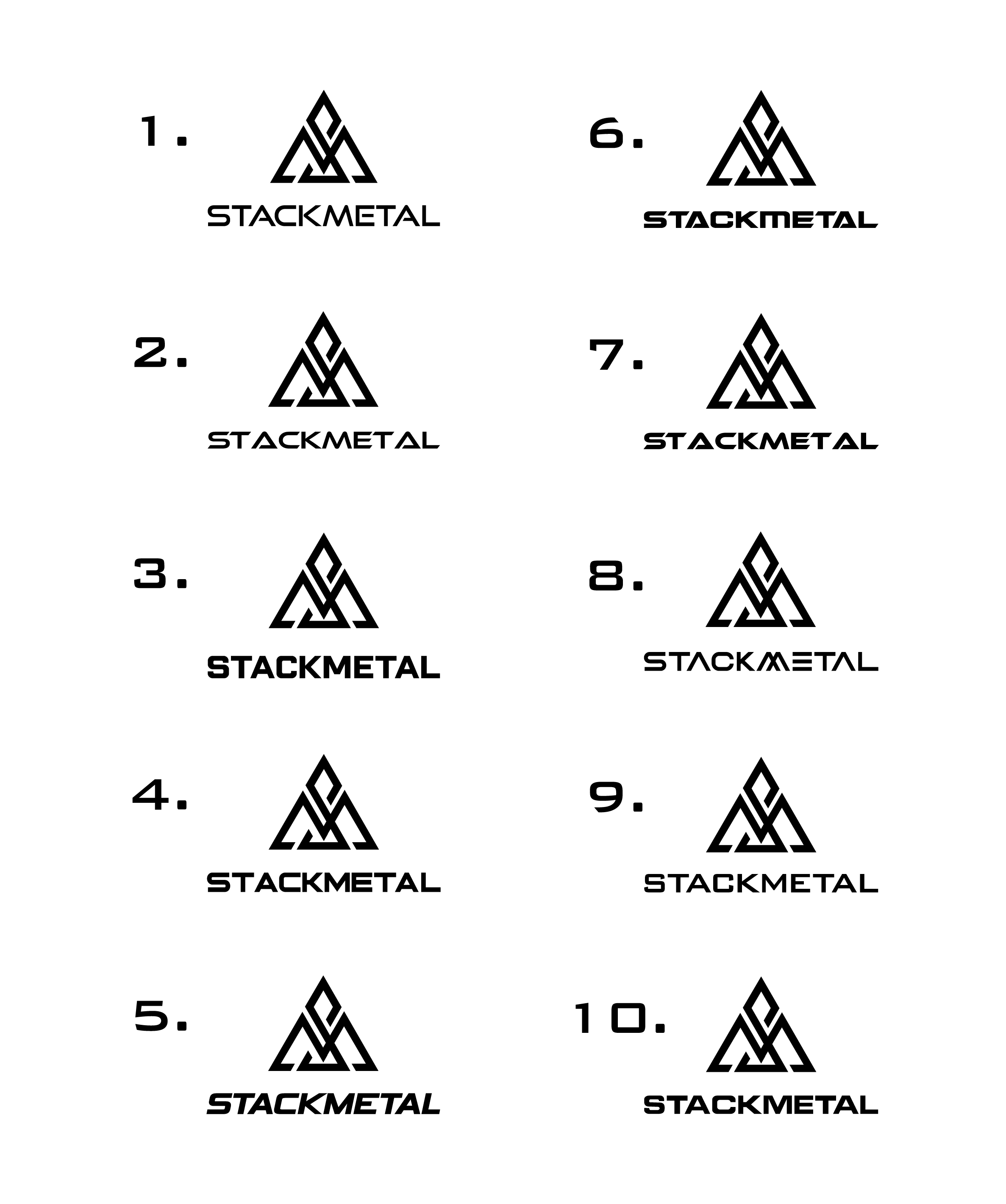 Diseño de Logo por logofy2025 para Stack Metal | Diseño #35776923