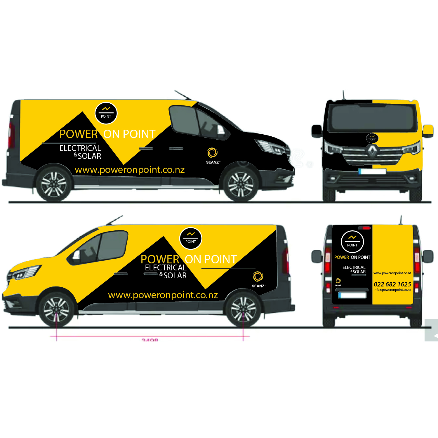 Car Wrap Design by Kings Bishop Design for Power On Point | Design #35714002