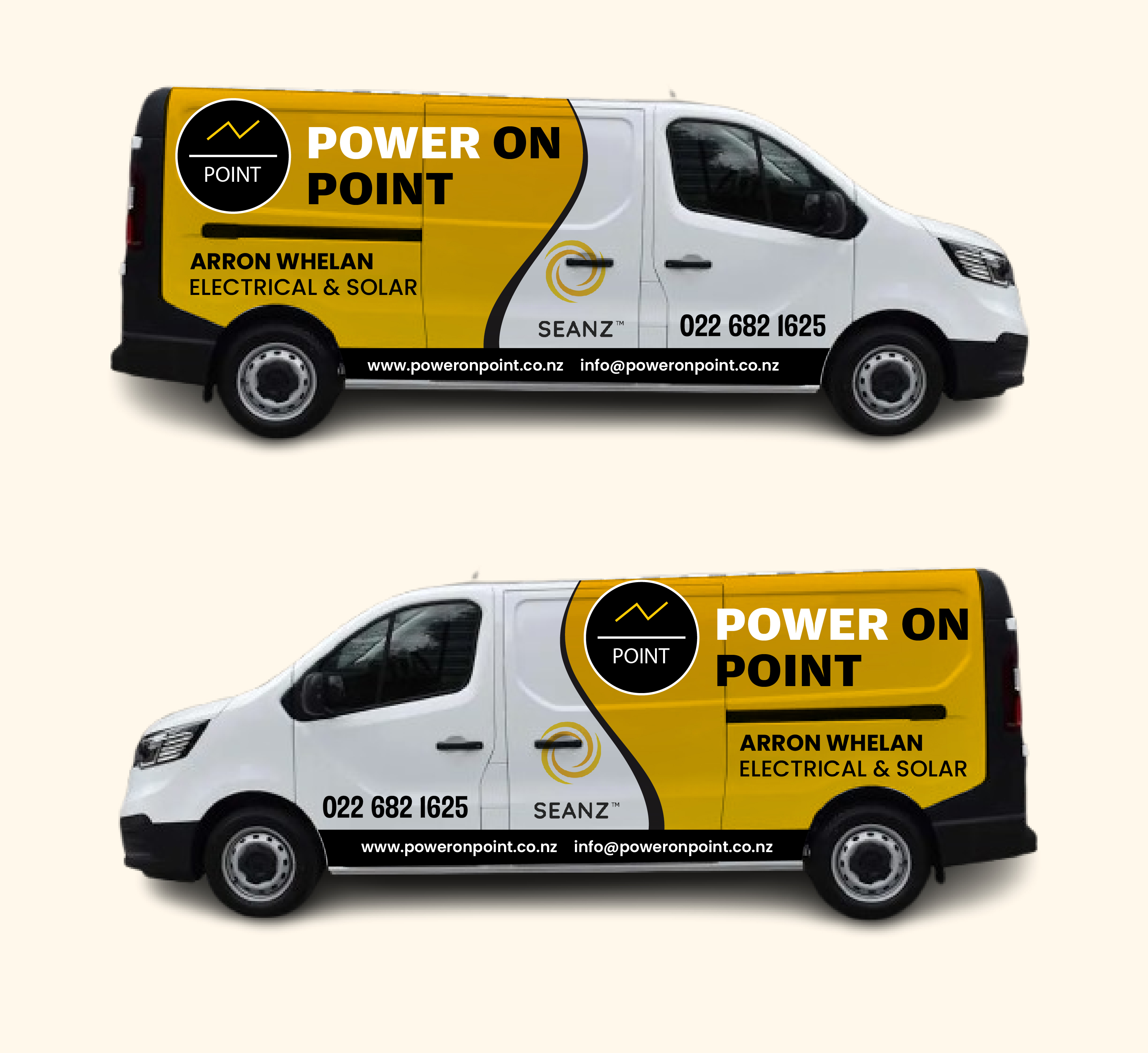 Car Wrap Design by Deziners Zone for Power On Point | Design #35736574