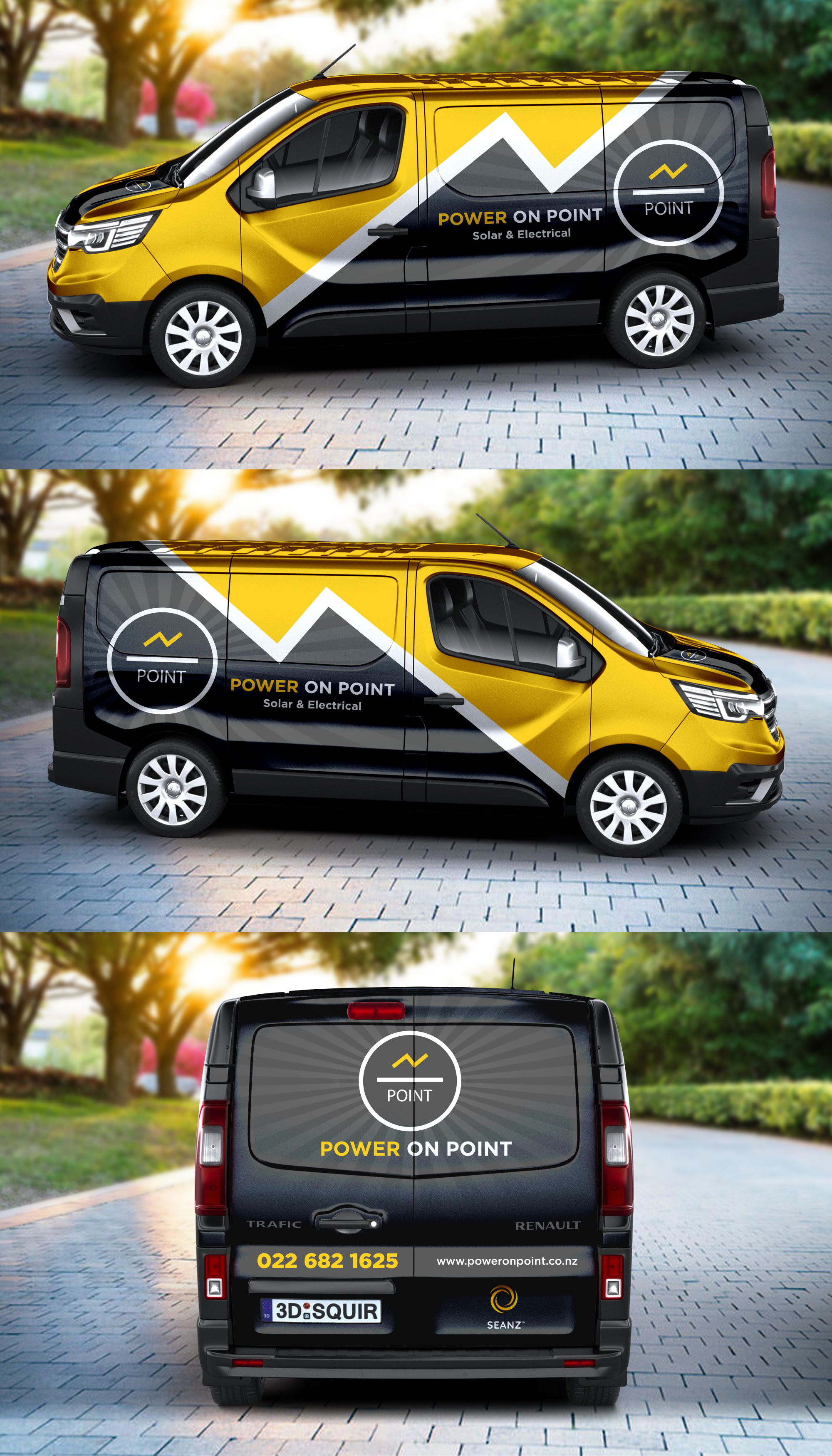 Car Wrap Design by LAXMI DESIGNHUB for Power On Point | Design #35717036