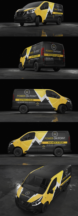 Diseño de Rotulación de Vehículo por Wrapcia para Power On Point | Diseño: #35746078