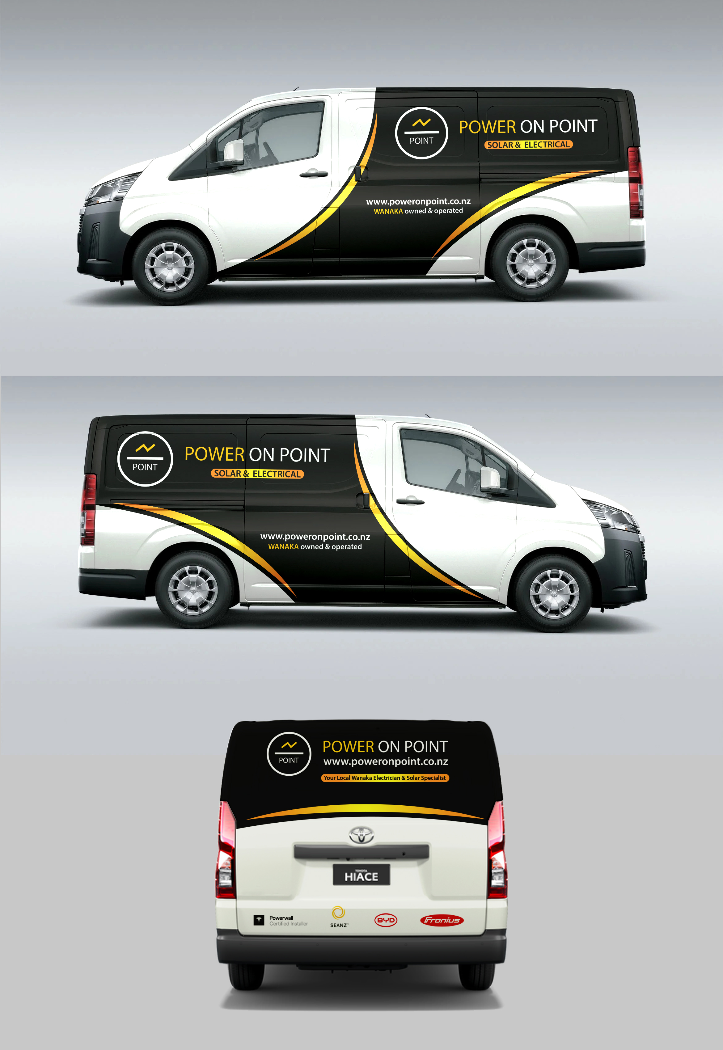 Car Wrap Design by Wrapcia for Power On Point | Design #37056048