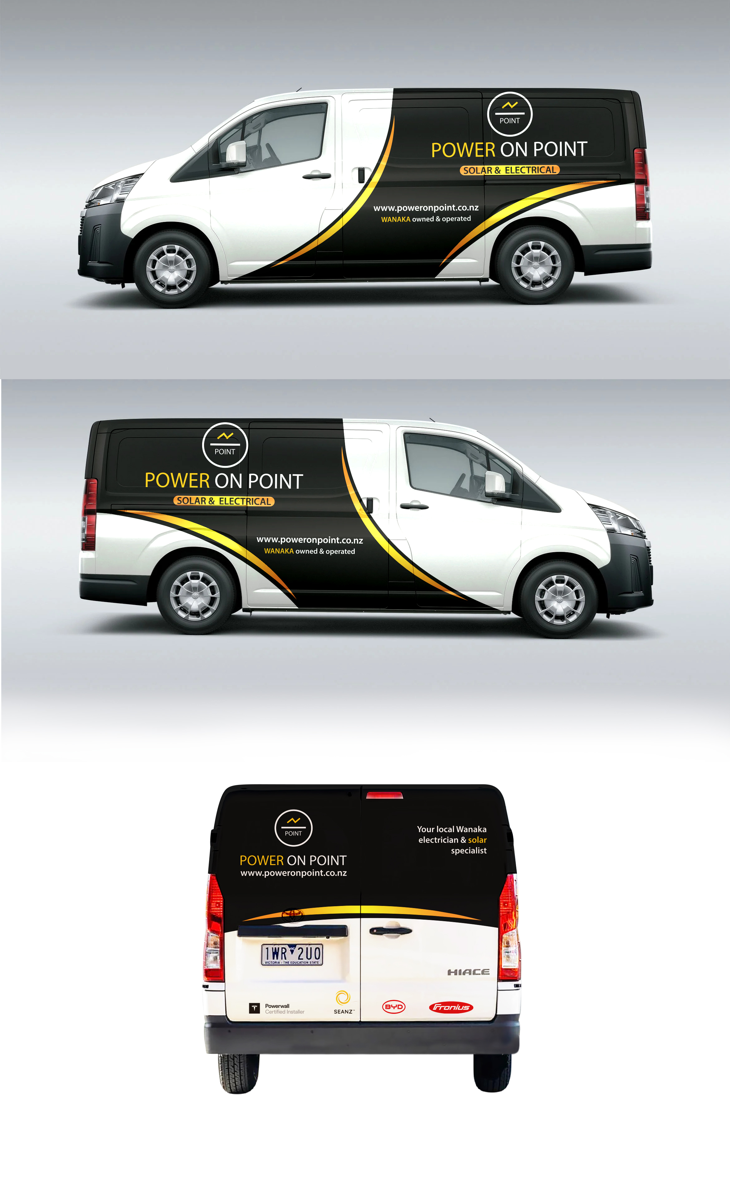 Car Wrap Design by Wrapcia for Power On Point | Design #37058816