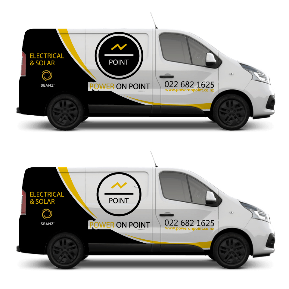 Car Wrap-Design von Yoga Tri für Power On Point | Design #35721116