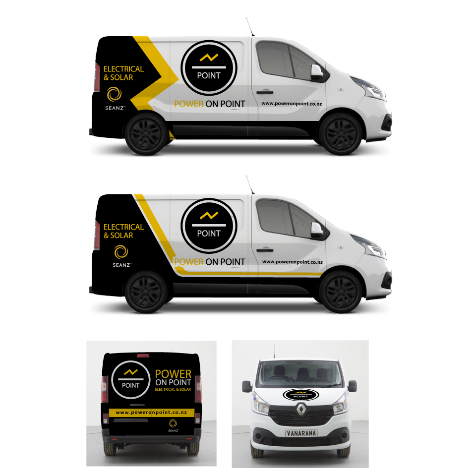 Car Wrap Design by Yoga Tri for Power On Point | Design #35739589