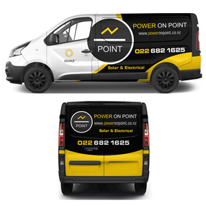 Diseño de Rotulación de Vehículo por MAKE ME THE WINNER para Power On Point | Diseño: #35731883
