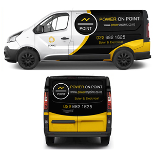Car Wrap Design by MAKE ME THE WINNER for Power On Point | Design: #35739627