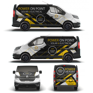 Car Wrap Design by Aricaturrash69 for Power On Point | Design: #35720248
