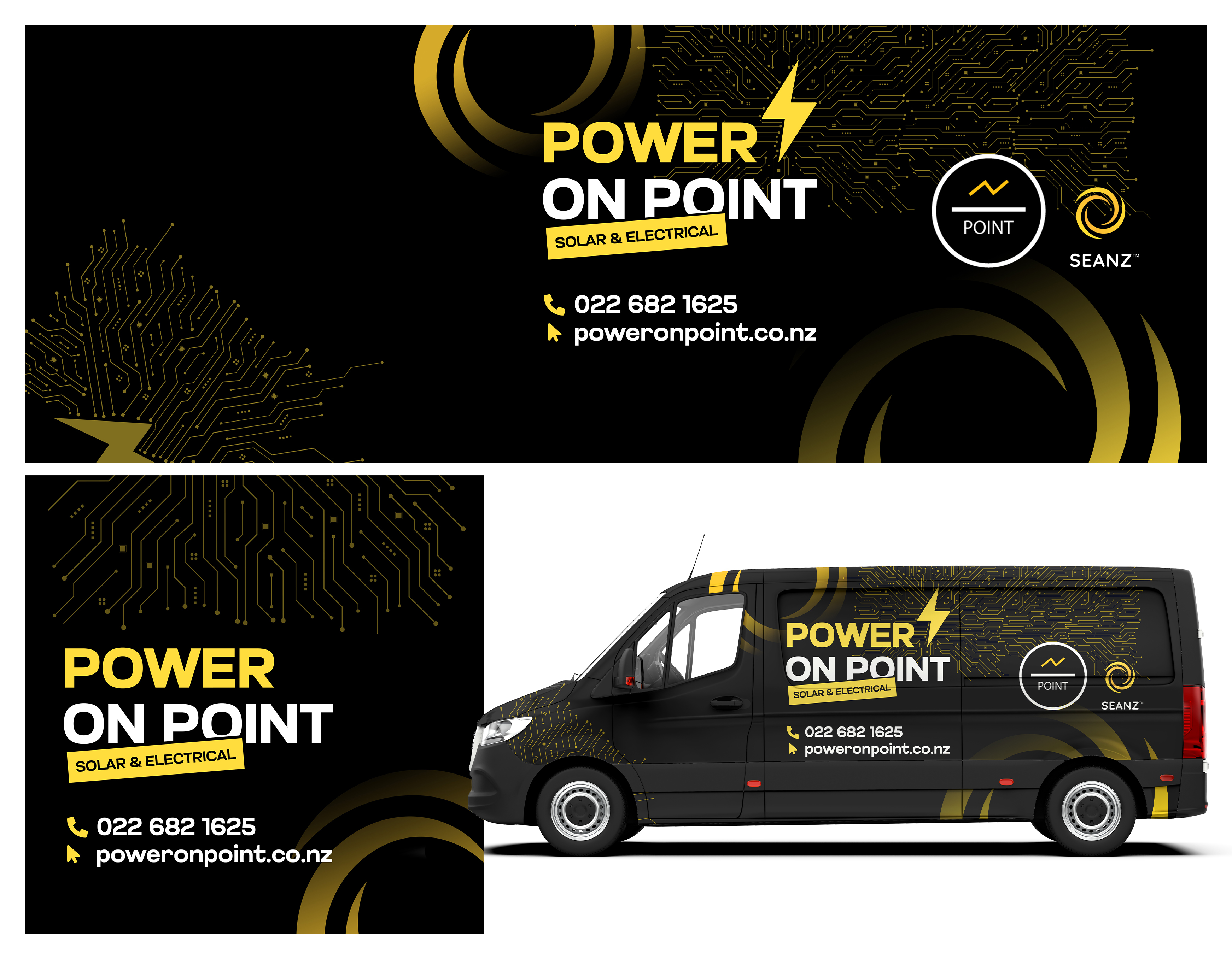 Diseño de Rotulación de Vehículo por Graphic Guy para Power On Point | Diseño #35723955