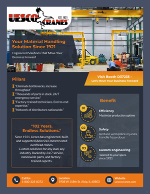 Flyer Design by pb for Uesco Industries, Inc. | Design: #35720435