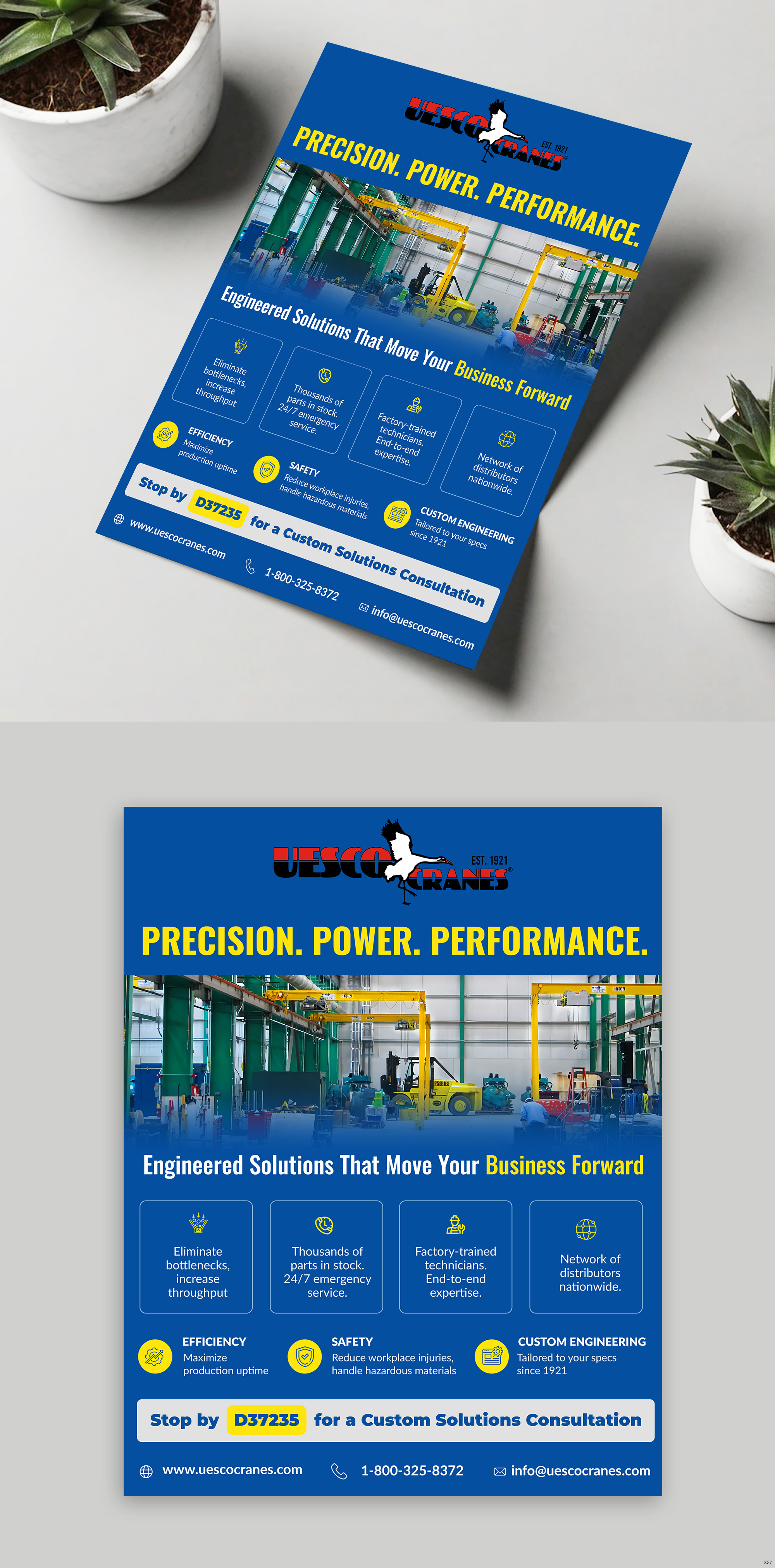 Flyer-Design von pb für Uesco Industries, Inc. | Design #35727594