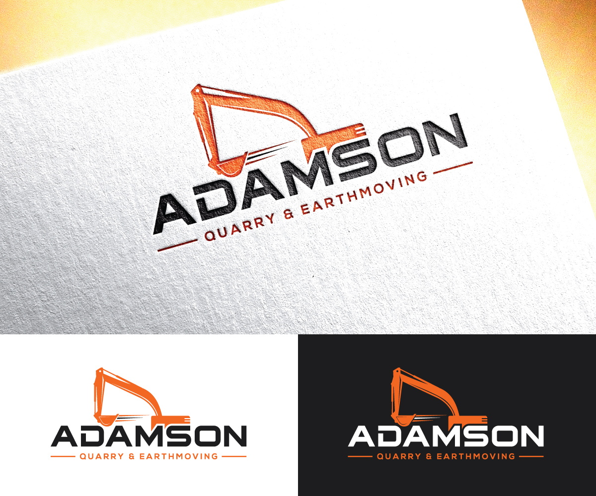 Logo Design by sol design2 for Adamson Quarry & Earthmoving | Design #35716724