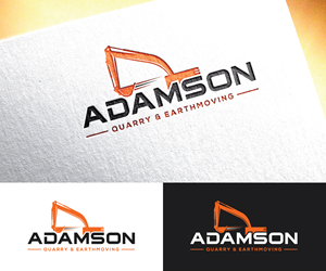 Logo Design by sol design2 for Adamson Quarry & Earthmoving | Design: #35716724