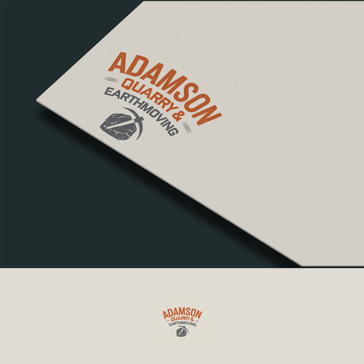 Logo Design by mekail for Adamson Quarry & Earthmoving | Design #35716293