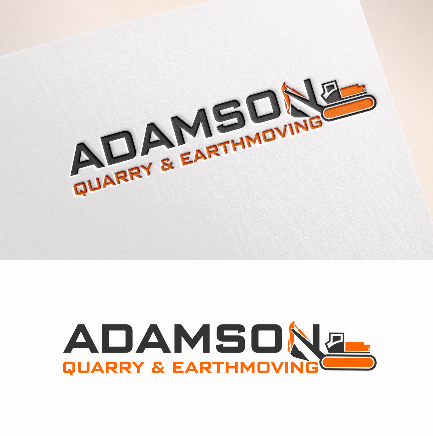 Logo Design by M Art & Design for Adamson Quarry & Earthmoving | Design #35716982