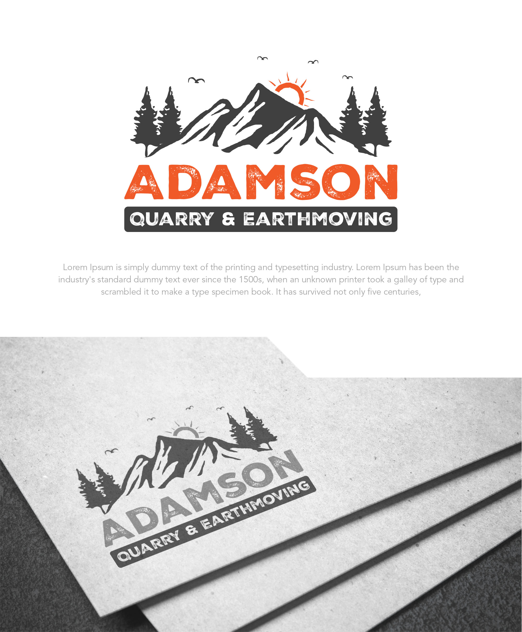 Logo Design by Interloop_Designs for Adamson Quarry & Earthmoving | Design #35716960