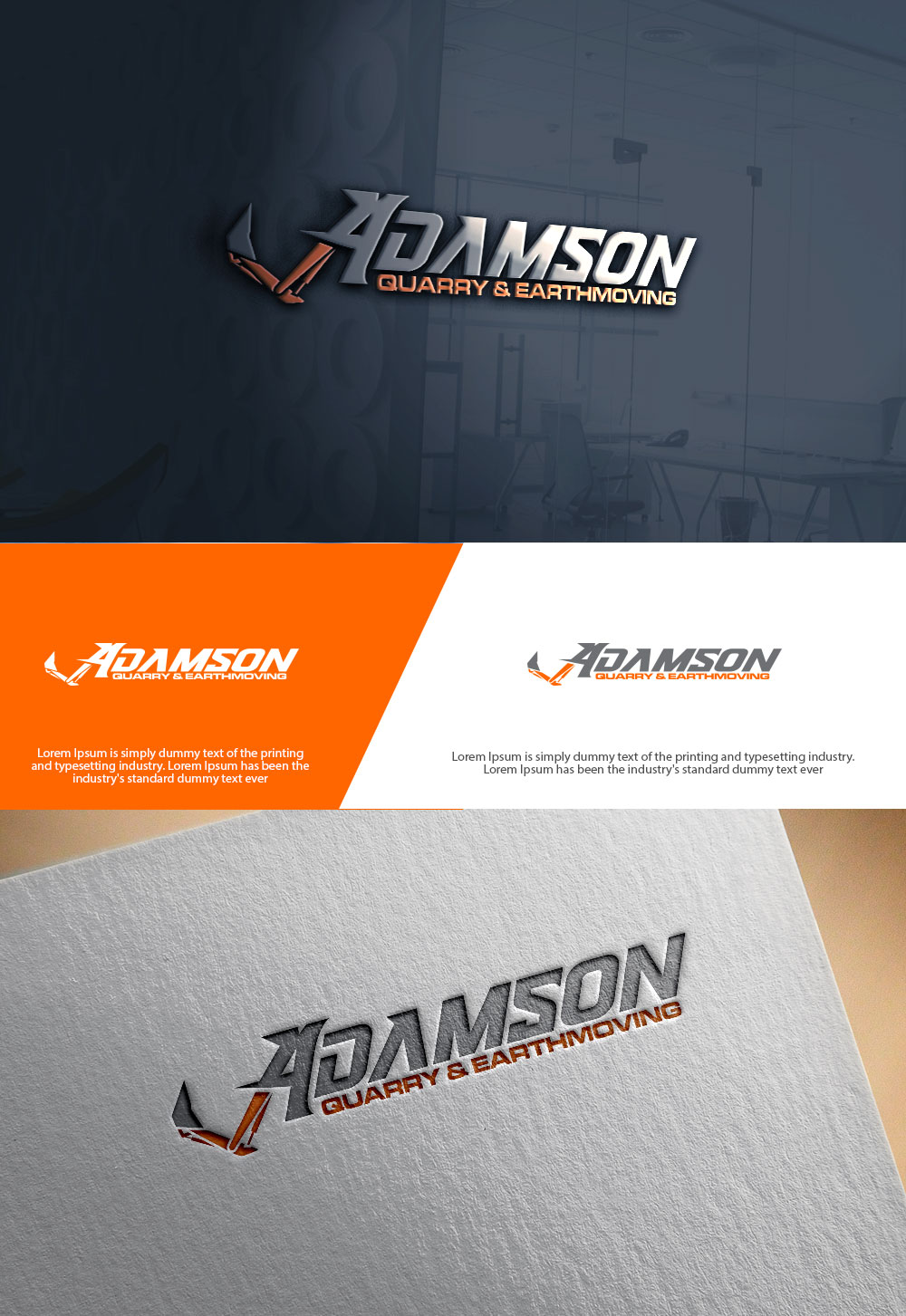 Design de Logo par sulemani  creation pour Adamson Quarry & Earthmoving | Design #35719441