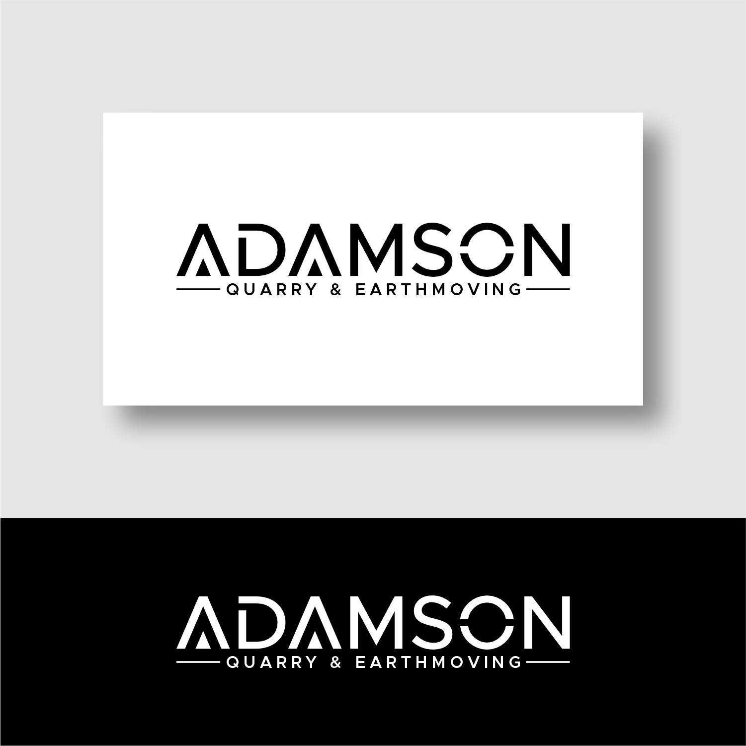 Logo Design by ganesaputu for Adamson Quarry & Earthmoving | Design #35717171
