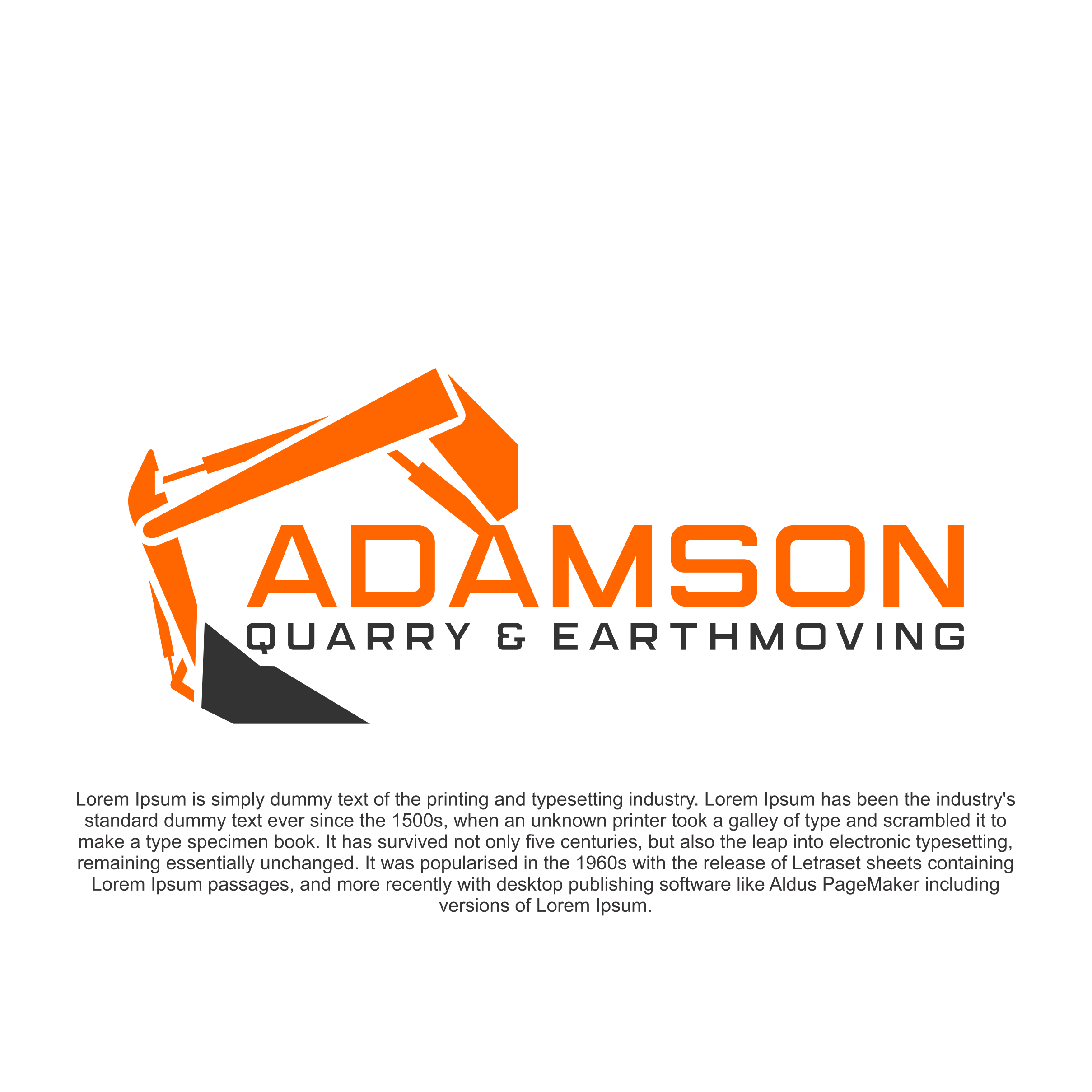 Design de Logo par diego costa pour Adamson Quarry & Earthmoving | Design #35728882