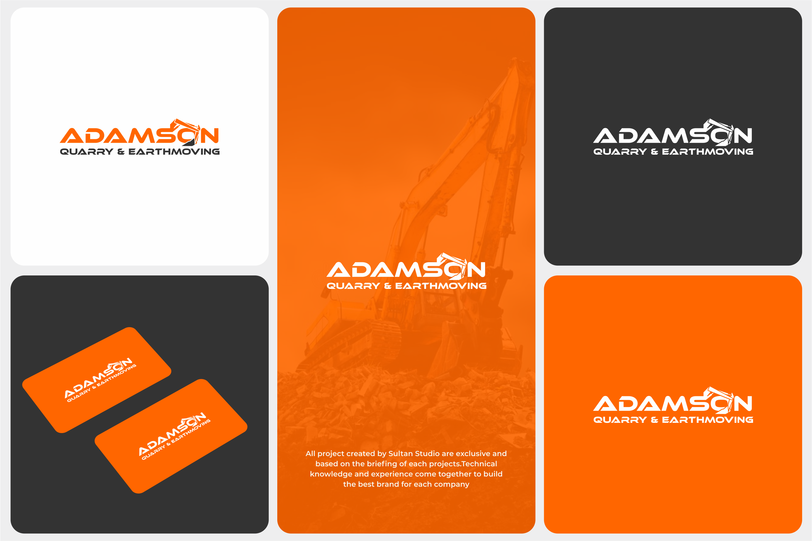 Logo Design by Sultan  Studio for Adamson Quarry & Earthmoving | Design #35716264
