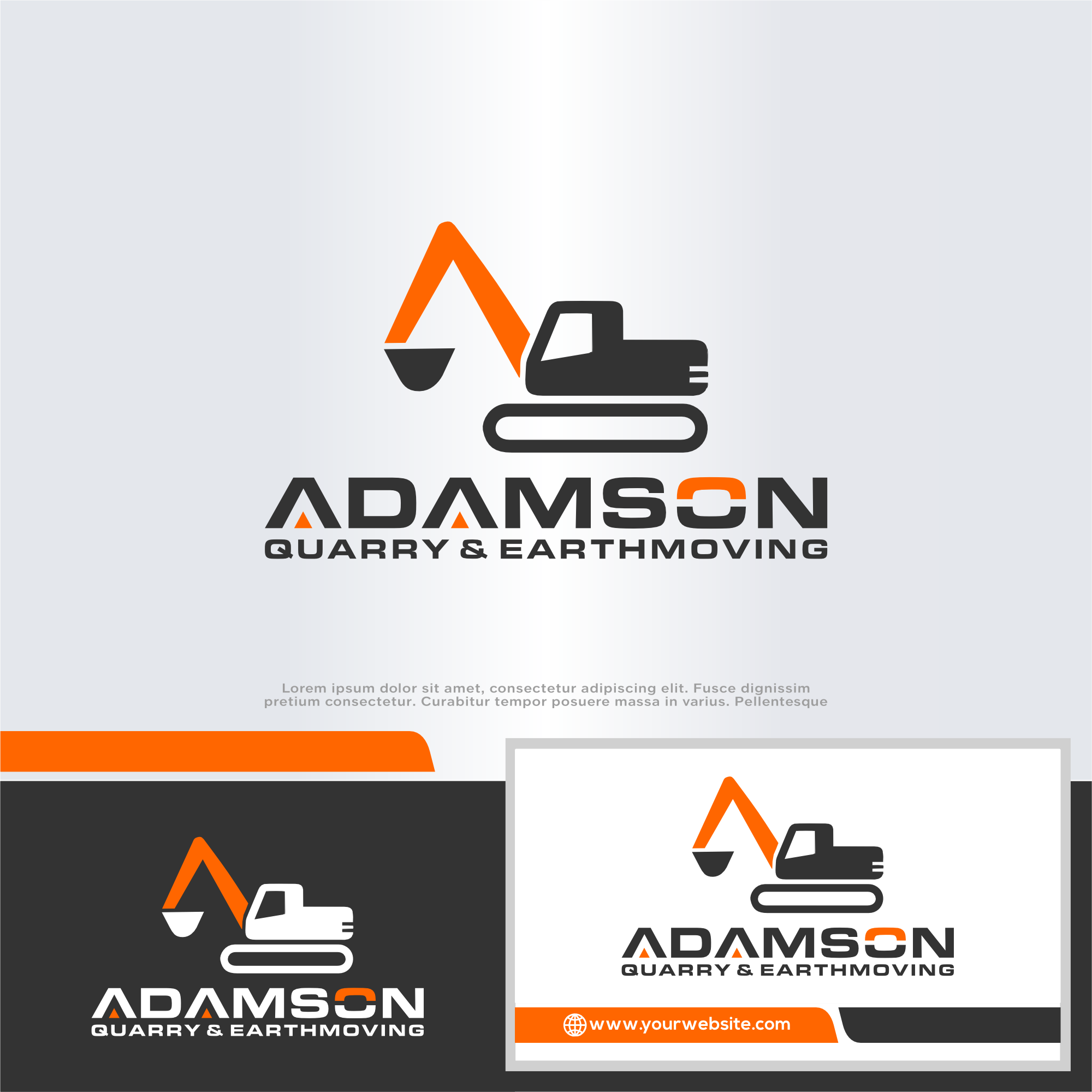 Logo Design by win it for Adamson Quarry & Earthmoving | Design #35745599