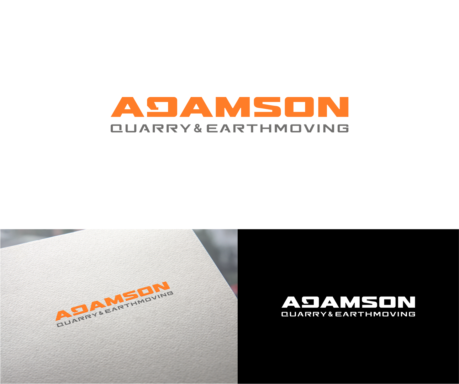 Logo Design by vinch std for Adamson Quarry & Earthmoving | Design #35725449