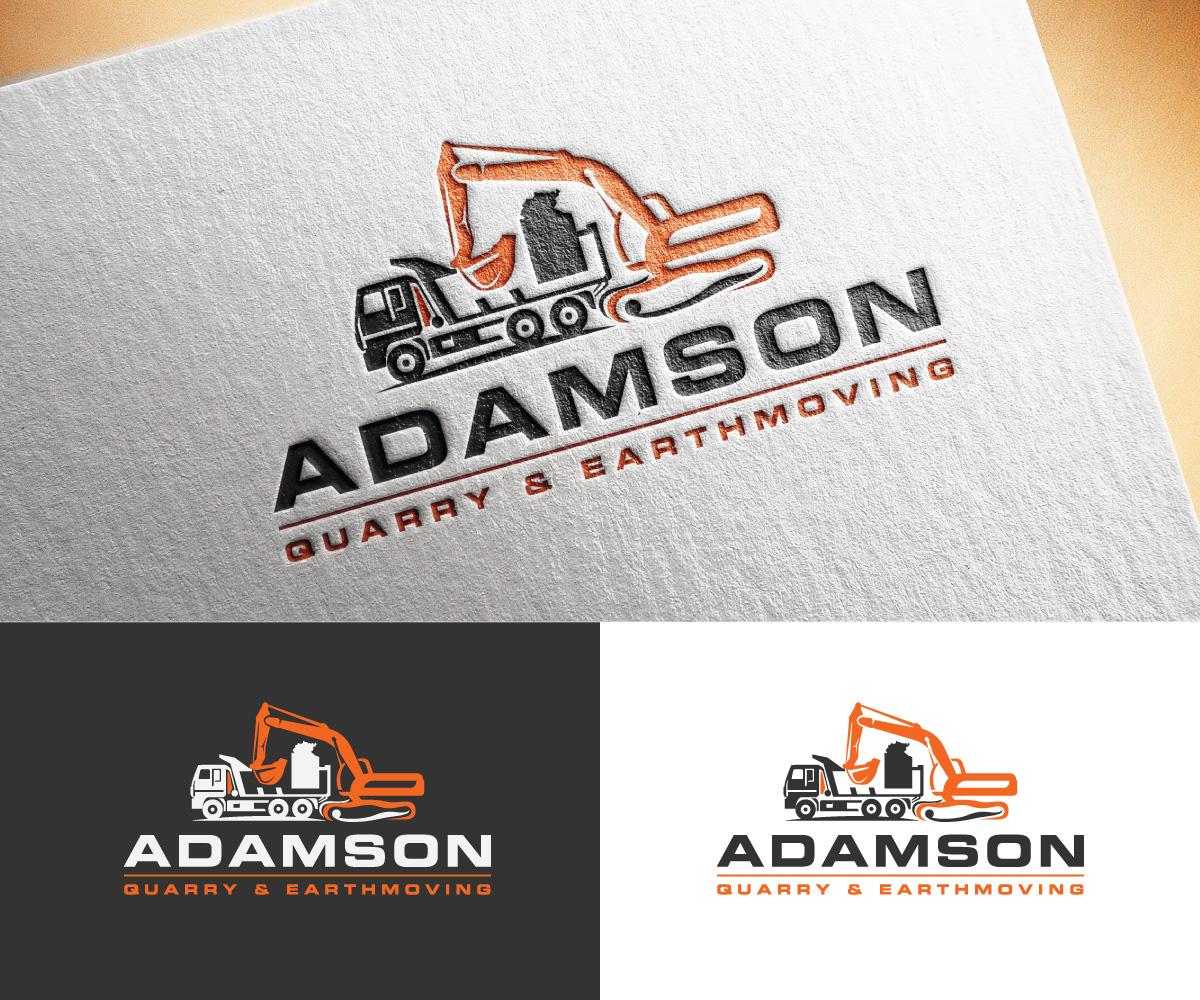 Logo Design by Dot Design 3 for Adamson Quarry & Earthmoving | Design #35722435